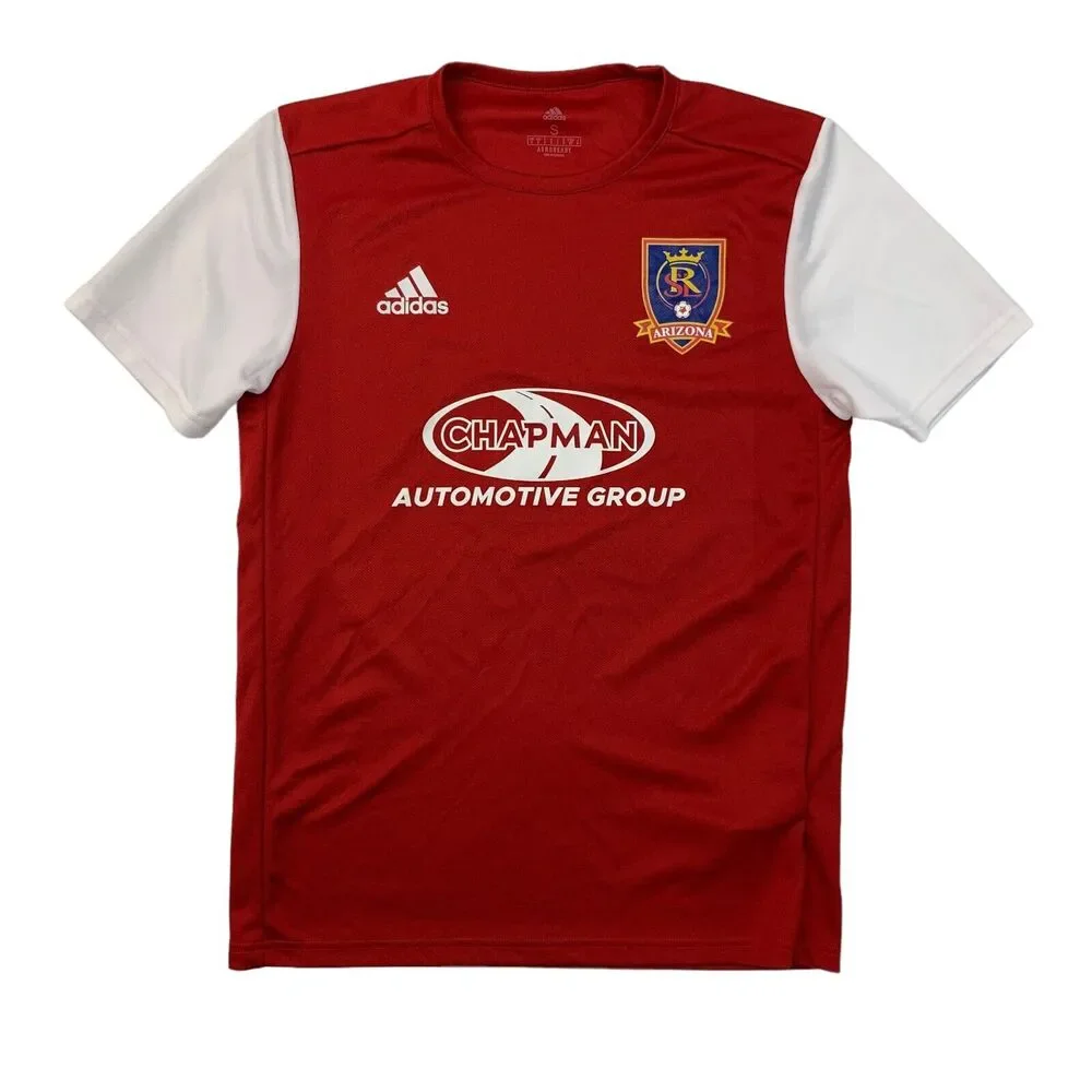 Adidas Real Salt Lake Arizona Jersey Mens S Small Red Aeroready Soccer Shirt